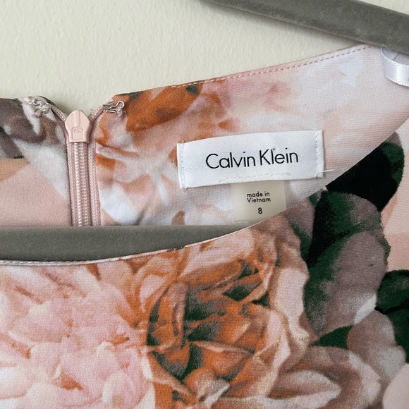 NWT Calvin Klein Rose Dress - Picture 4 of 6